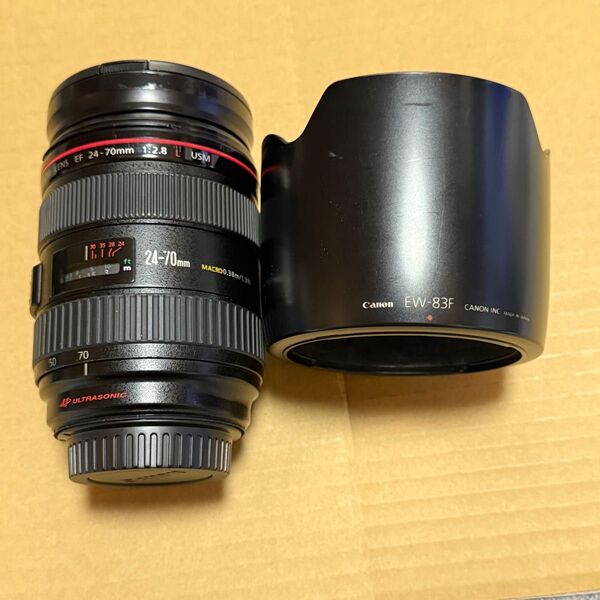 キヤノン Canon EF24-70mm F2.8L USM フード付き
