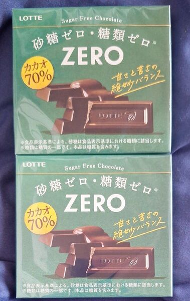 LOTTE ZERO カカオ70% 2個