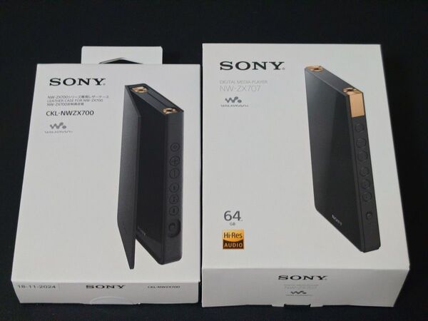ほぼ新品☆NW-ZX707+ケースCKL-NWZ700☆SONY Walkman