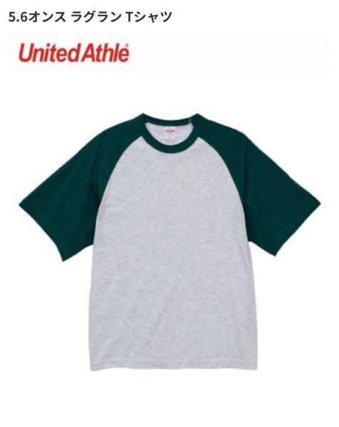 5.6オンス ラグランTシャツ グリーン系 United Athle