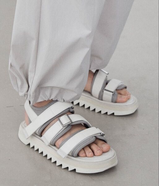 wym lidnm SHARK SOLE SANDAL ホワイト サイズM