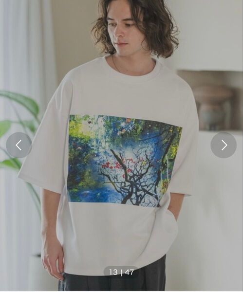 Casper John インクジェットグラフィックビッグTシャツ Mサイズ