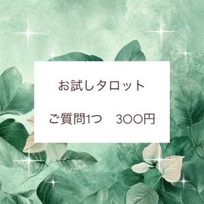 お試しタロット ご質問1つ