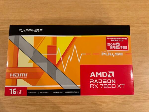 【美品】SAPPHIRE PULSE Radeon RX 7800 XT GAMING 16GB GDDR6