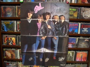 ★NWOBHM★フィル・コリン【80's ポスター】GIRL / DEF LEPPARD / L.A. GUNS / フィリップ・ルイス / ガール / MUSIC LIFE付録 / 即決