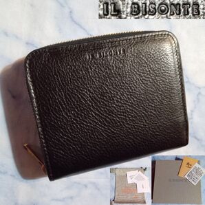☆未使用品 50周年記念 アニバーサリー限定モデル IL BISONTE 二つ折り財布 ブラック 50th Anniversary