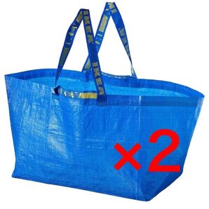 IKEA エコバッグ 袋 イケア FRAKTA フラクタ Lサイズ 2点