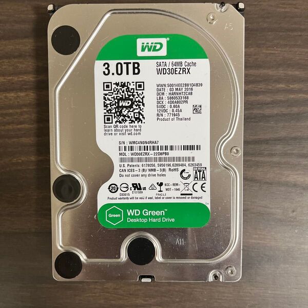 Western Digital 3TB HDD WD30EZRX