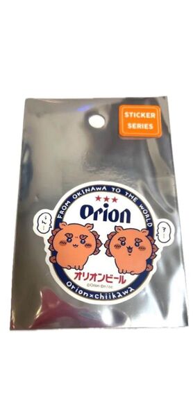 ちいかわ×オリオンビール スマホに貼れるサイズのステッカー(ア…ぅん…) 限定 ちいかわ ステッカーシール オリオン コラボ