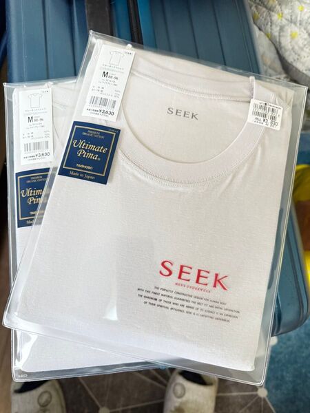 新品グンゼseek プレミアムオーガニックコットン クルーネックTシャツサイズM 送料無料 値下げ対象外