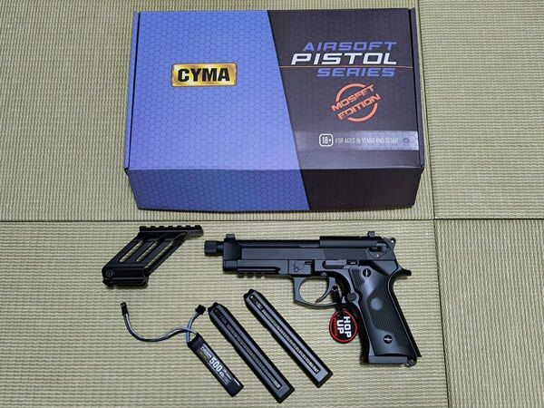CYMA 電動ハンドガン M9A1 MOSFET CM132S +おまけ