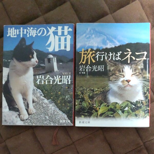 岩合光昭 地中海の猫 旅行けばネコ 新潮文庫 2冊セット