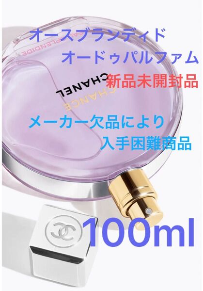 CHANEL チャンスオースブランディド オードゥパルファム 100ml 新品未開封品 国内正規品 新商品