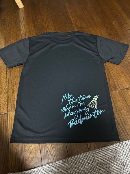 バドミントン Tシャツ 黒 スポーツウェア