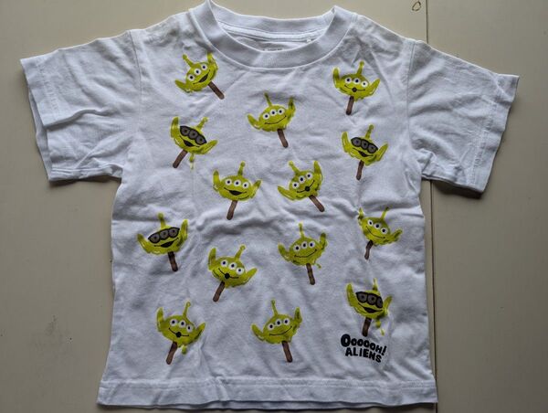 Disney キッズ半袖 Tシャツ リトルグリーンメン サイズ100