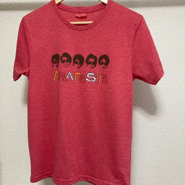 ARAFes'13 嵐 Tシャツ レッド アラフェス ARASHI used