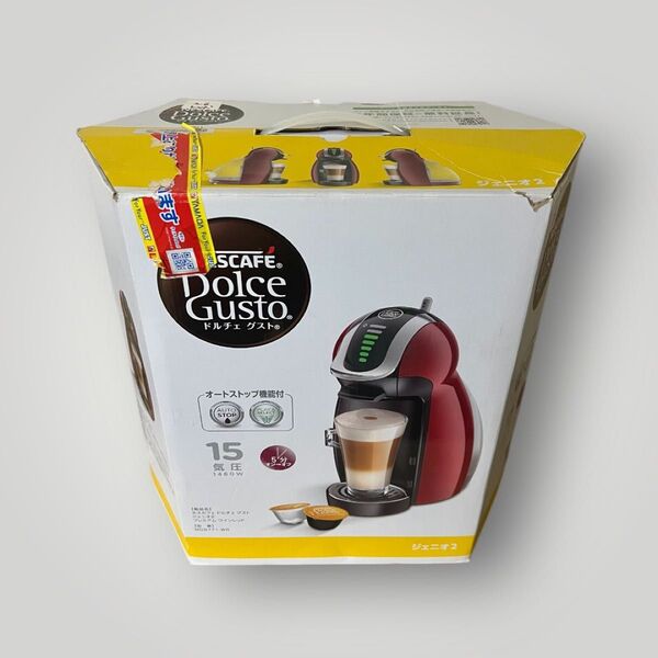 NESCAFE ネスカフェ Dolce Gusto ドルチェ グスト ジェニオ2プレミアム ワインレッド MD9771-WR