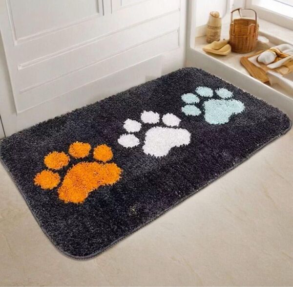 バスマット 玄関マット 猫 洗える キッチンマット 玄関マット キッチン マット 吸水 滑り止め 肉球 足拭き ふわふわ