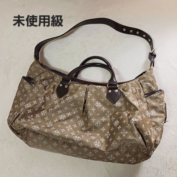 russet ラシット ワンショルダー 2way モノグラム A4収納 ボストン トートバッグ ハンドバッグ 定番