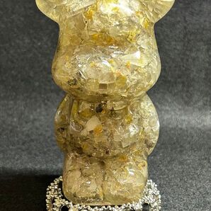 クマ 置物 天然石 ルチル ベア