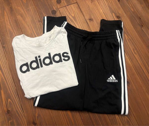 アディダス 上下セット Tシャツ ジャージ adidas 半袖 トップス ボトムス スポーツ トレーニング レディース