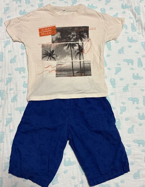 子供服 Tシャツ ハーフパンツ2枚セットサイズ 140cm