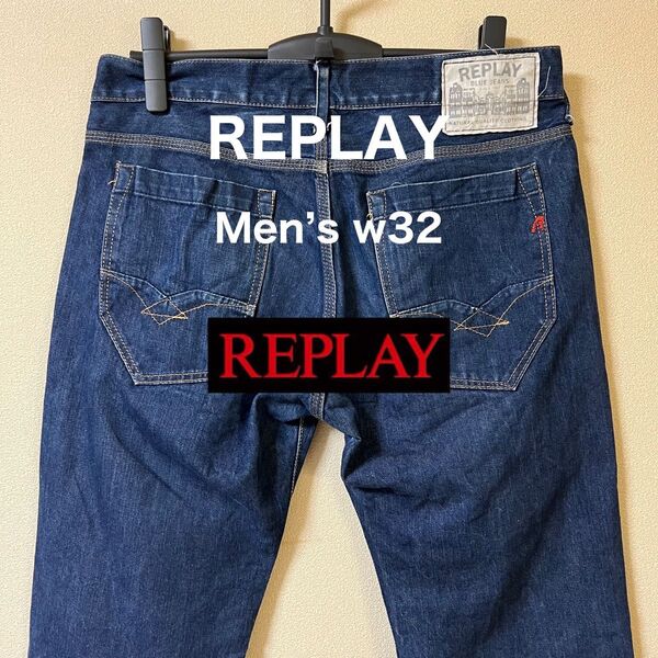 REPLAY リプレイ メンズ デニムパンツ (used)w32