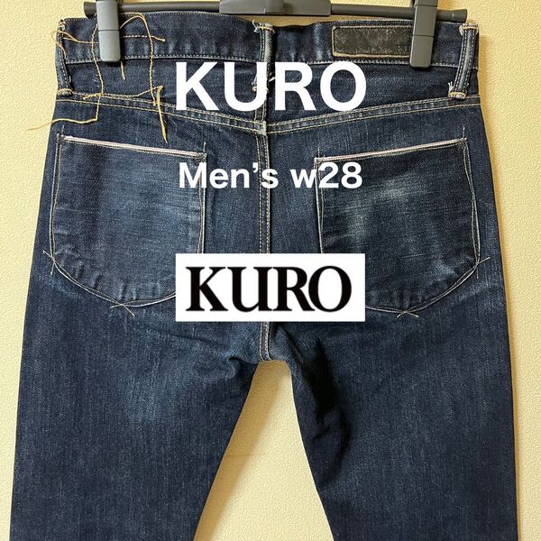 KURO GRAPHITE メンズデニムパンツ 赤耳 セルビッチ (used)w28