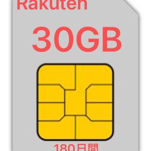Rakuten プリペイドSIMカード 180日間 30GB
