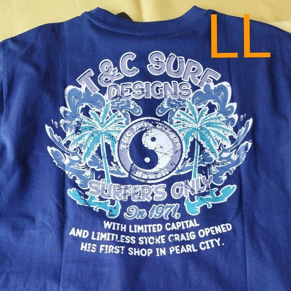 ▼1594 タウカン T&C 半袖Tシャツ LLサイズ 未使用新品 紺 タグ付 タウン&カントリー