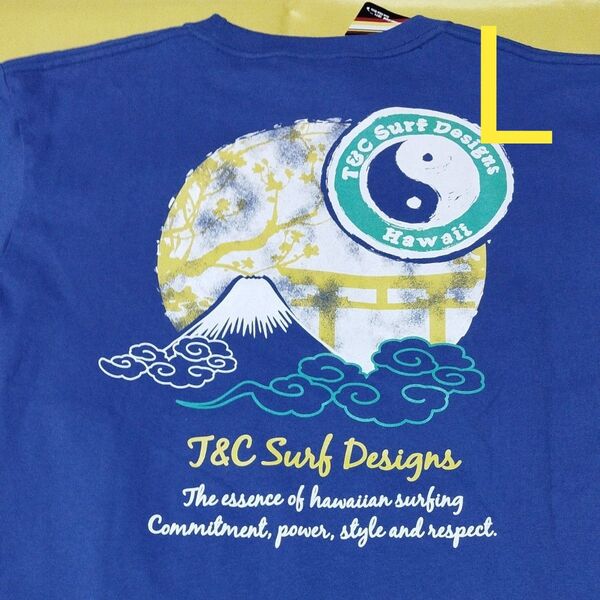 ▼1602 タウカン T&C 半袖Tシャツ Lサイズ 未使用新品 青 タグ付 タウン&カントリー