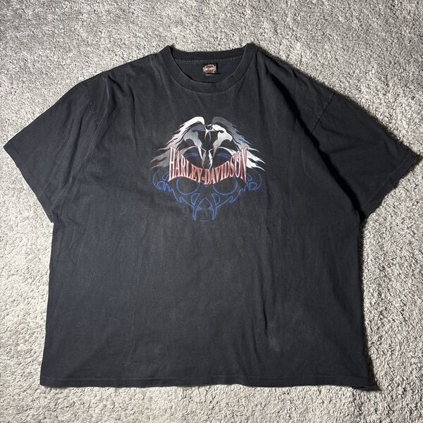 ハーレーダビッドソン ビックサイズ tシャツ 90s USA製 シングルステッチ ユニセックス 両面デザイン 古着