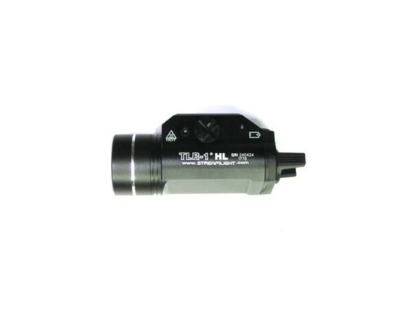 TLR-1型ウェポンライトLEDピストルライト黒ハンドガンライト新品ストロボ機能20mmレイル対応。