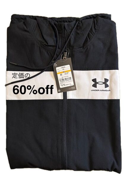 ★新品 UNDER ARMOUR トレーニングウーブン アウター SM 定価の60%off アンダーアーマー パーカー