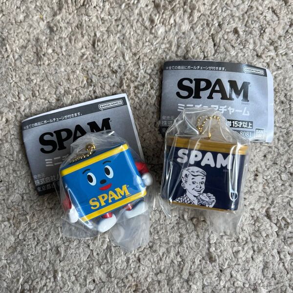 SPAM ミニフィギュア&ミニチュアチャーム 2個セット 新品未開封