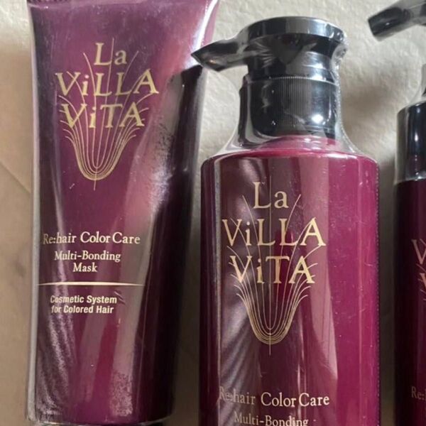 新品 ラ・ヴィラ・ヴィータ リヘアカラーケア LA villa vita シャンプー トリートメント ヘアマスク カラーケア
