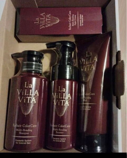 新品 ラ・ヴィラ・ヴィータ リヘアカラーセット LA villa vita シャンプー トリートメント ヘアマスク カラーケア