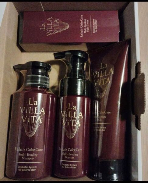 新品 ラ・ヴィラ・ヴィータ リヘアカラーセット LA villa vita シャンプー トリートメント ヘアマスク カラーケア