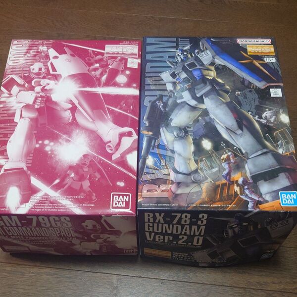 MG 1/100 ジムコマンド (宇宙戦仕様) プラモデル (ホビーオンラインショップ限定)+ MGガンダムver2.0 G-3