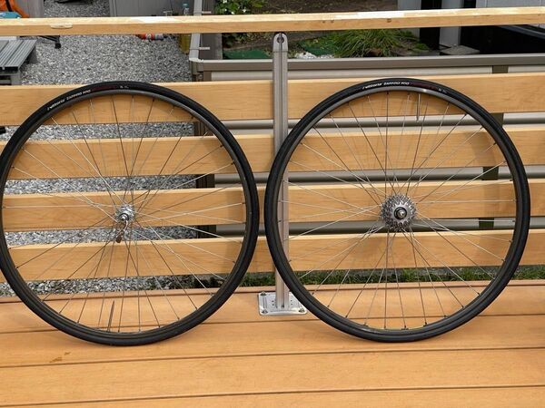 【希少】 デュラエース 7400ハブ MAVIC MA40 リム 7s ホイール前後 セットセット スプロケット付き