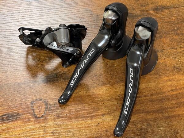 【訳あり】シマノ SHIMANO デュラエース DURA-ACE 9000 シリーズSTIレバー、リアディレーラーセット2x11s