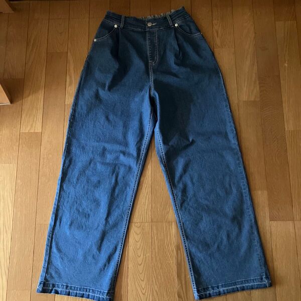 グローバルワーク 接触冷感ストレッチワイドジーンズ キッズ170c 訳あり