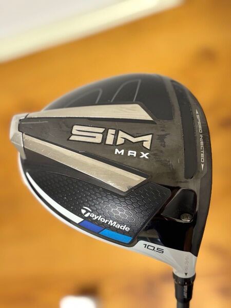 【TaylorMade】 SIM MAX ドライバー 10.5° 純正シャフト フレックスS 純正グリップ 右利き