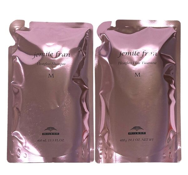 ミルボン ジェミールフラン ヒートグロス シャンプーM&トリートメントセット(400ml+400g)×1個