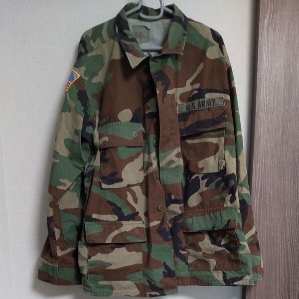 U.S.ARMY 99年製 ミリタリージャケット 米軍実物 BDU 迷彩 L レギュラー 90s