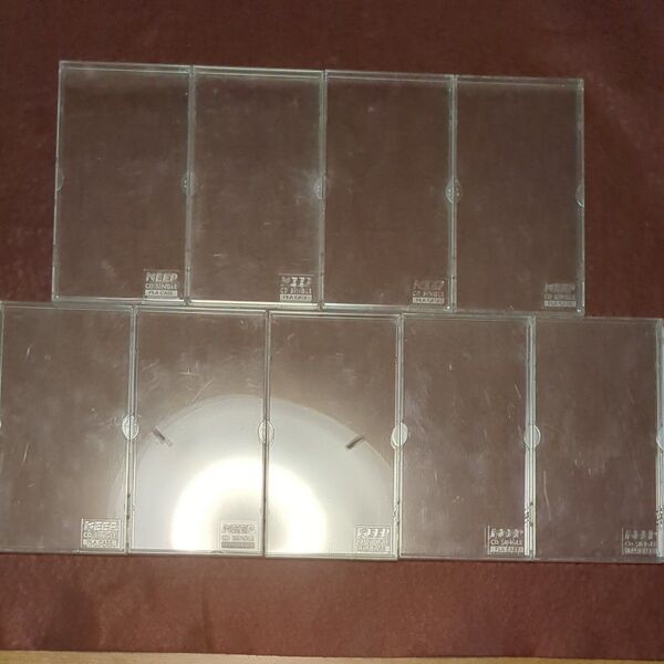 9枚セット8cmシングルCDプラスチックケースKEEP CD Single PLA CASE CDケースプラケース短冊