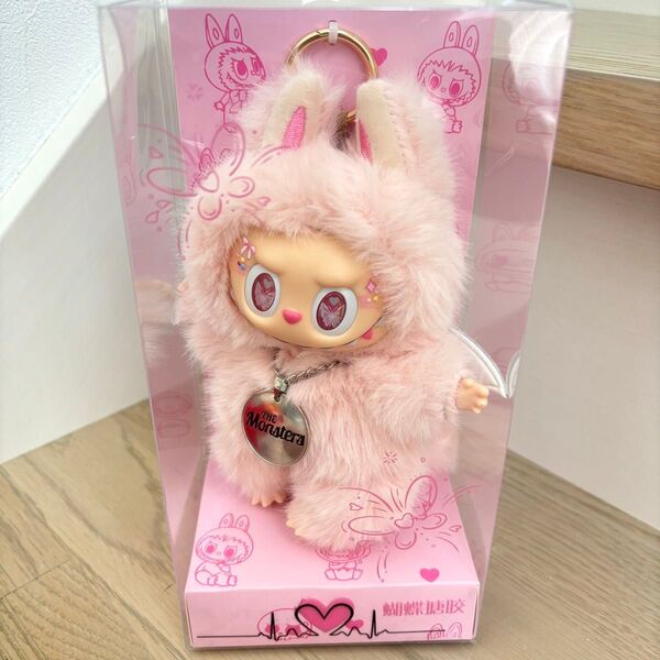 【新品】LABUBU ラブブ ぬいぐるみ ふわふわ ピンク Angel
