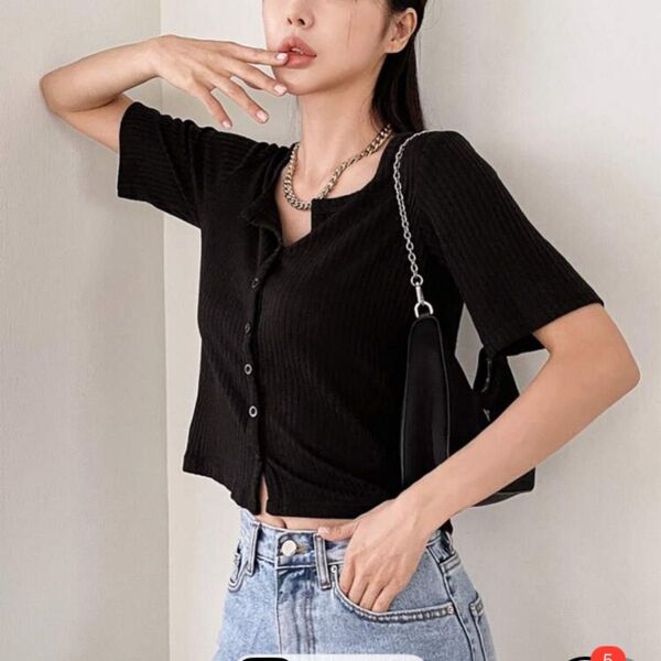 韓国 韓国ストリート カーディガン トップス 半袖 DAZY