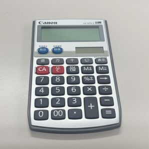 定価1,500円 Canon コンパクト 電卓 LS-12TUB Ⅱ シルバー