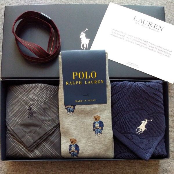 ラルフローレン RALPH LAUREN タオルハンカチ ポロベア靴下